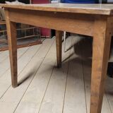 Old rustic bistro table in old solid oak -1m