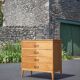 Commode vintage, meuble à tirois, meuble de rangement, commode bois, 60's