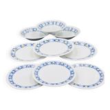 Set of 9 vintage Cadiz plates – Villeroy & Boch – 1960s–1970s
