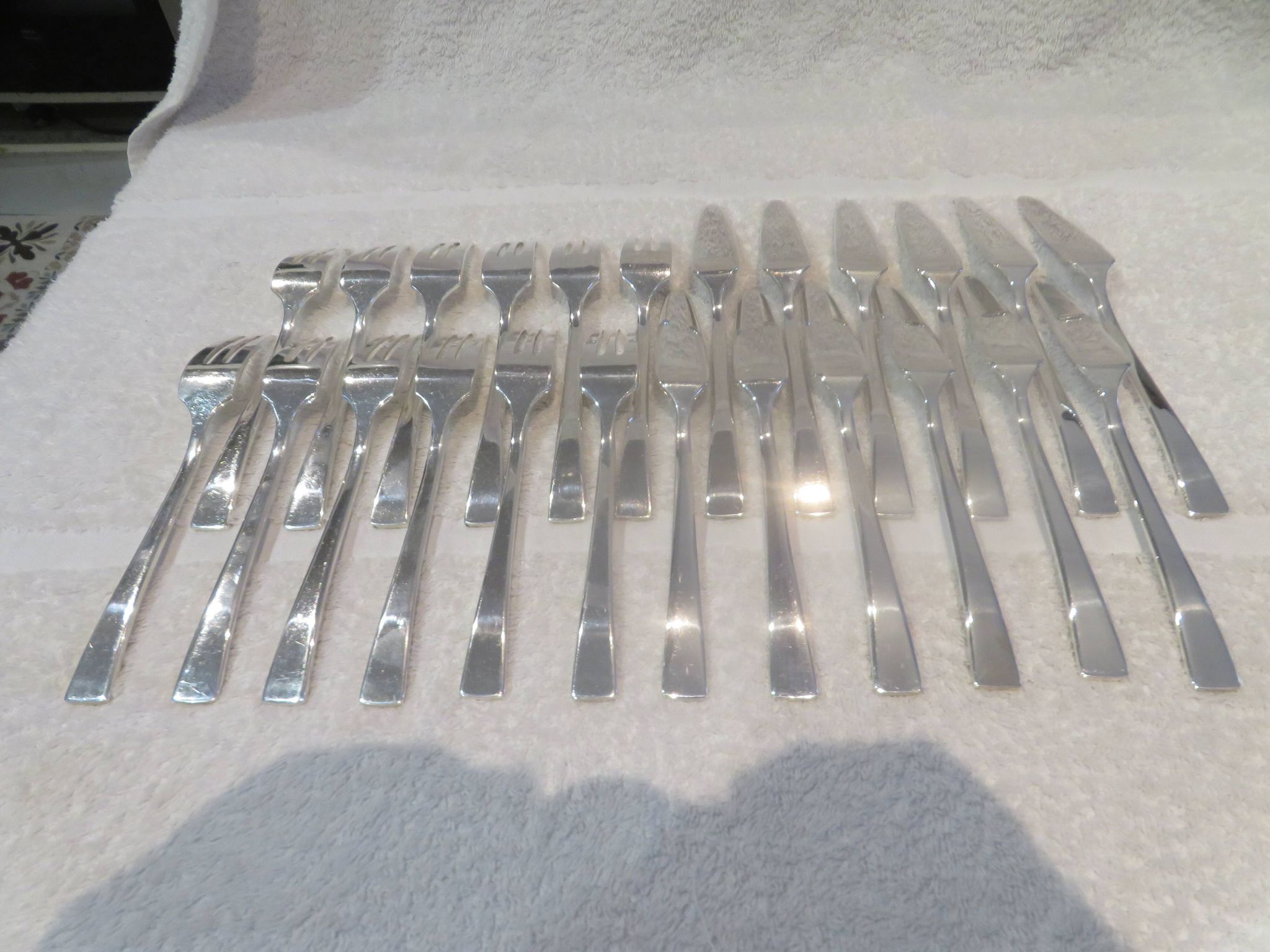 6 couverts à poisson 12p métal argenté orfèvre Christofle Concorde