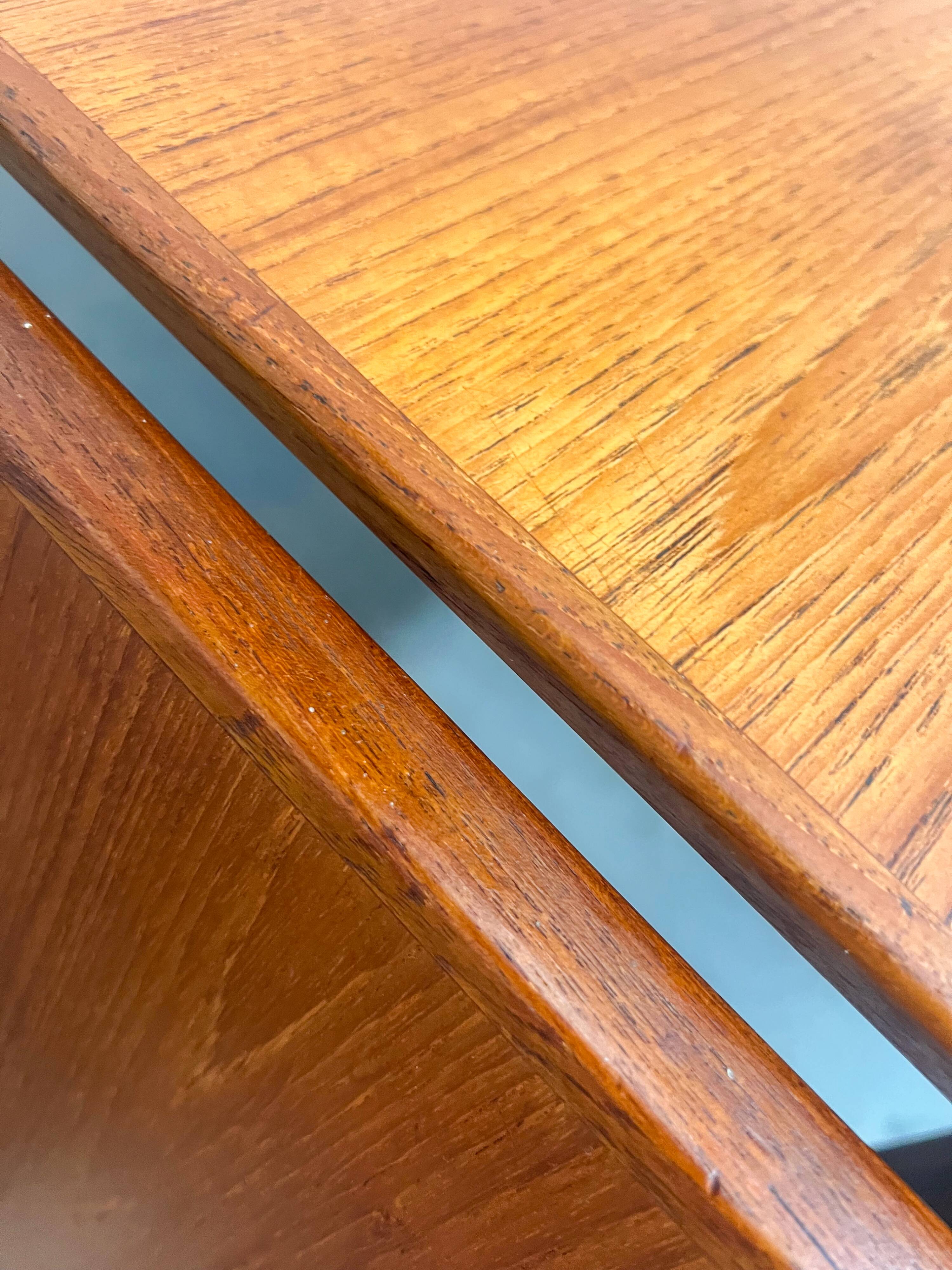 Extendable arne vodder table in teak – vamo – vintage scandinavian table year