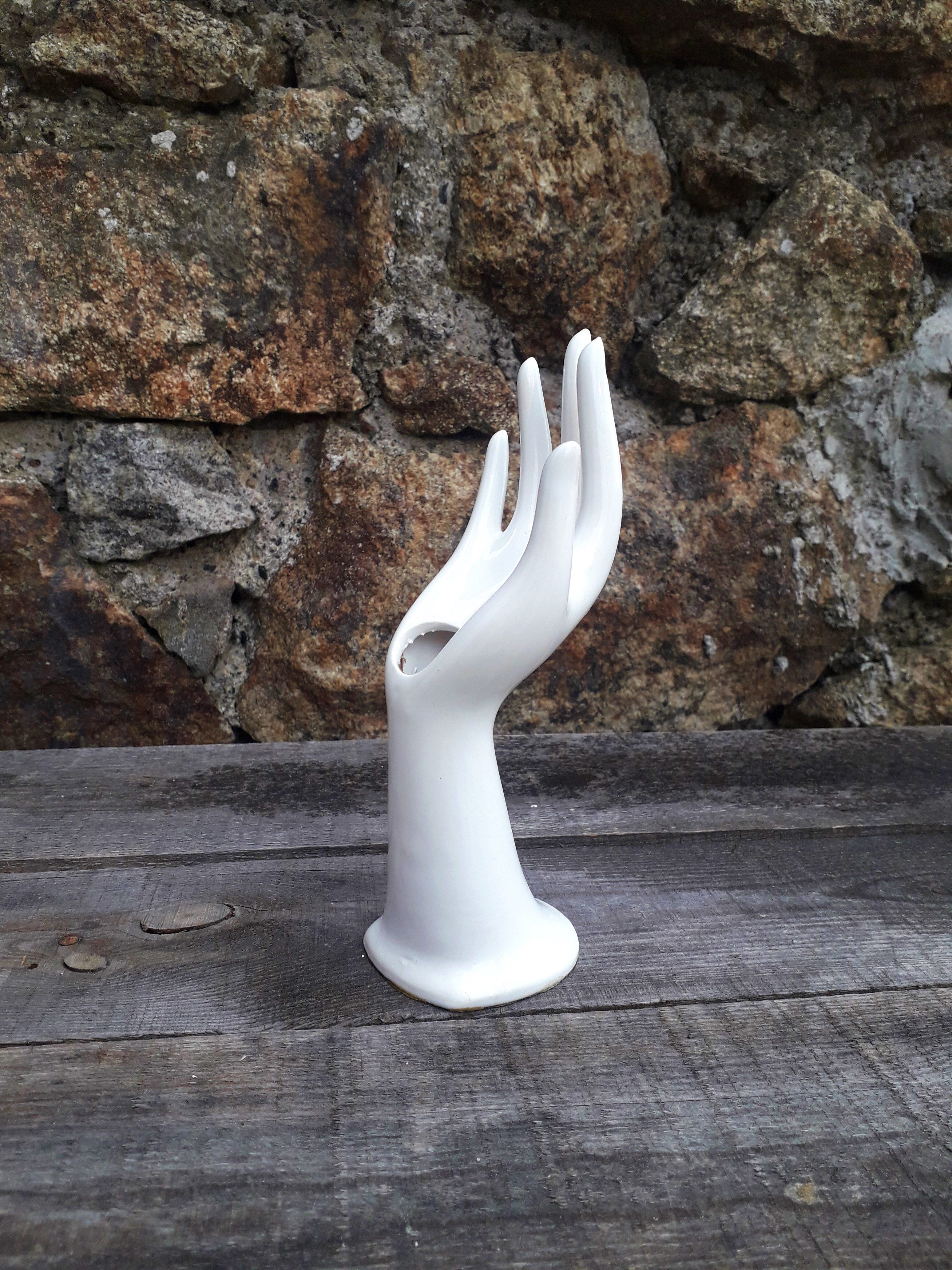 Soliflore vintage white porcelain 70s