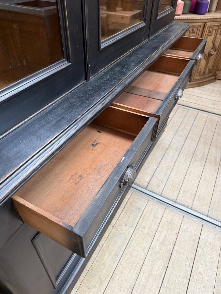 Bibliothèque XIXème patinée noire