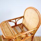 High chair rattan