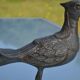 Brass peacock sculpture