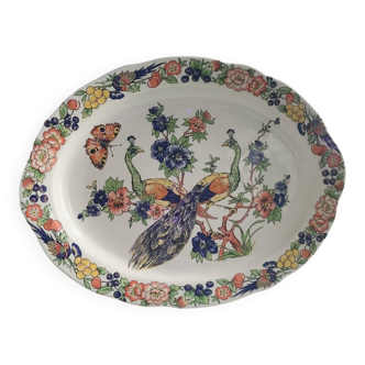 Oval porcelain dish