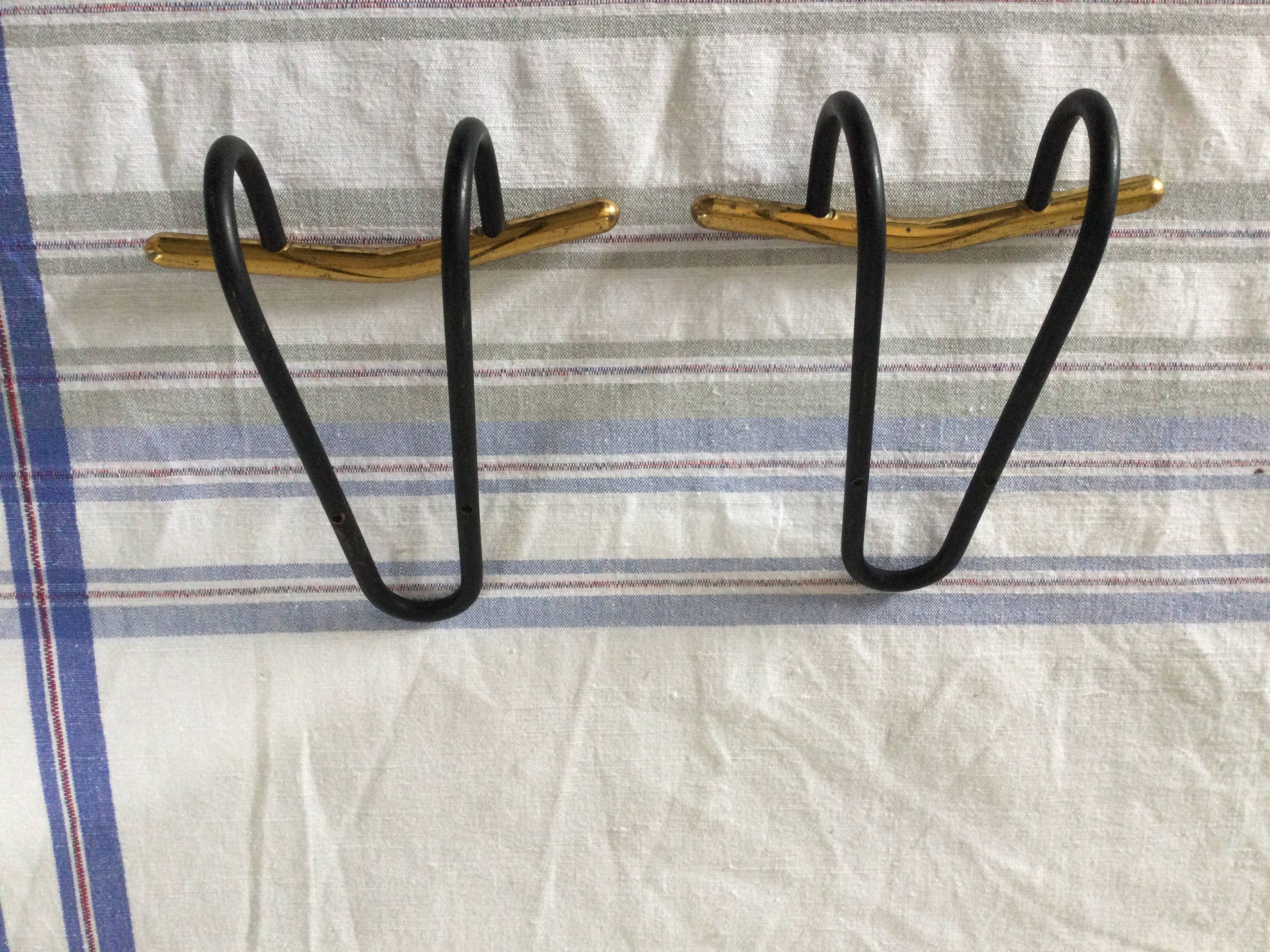 Black and gold designer wall hooks