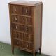 Chiffonnier vintage Art Déco bois & marbre 1940-50