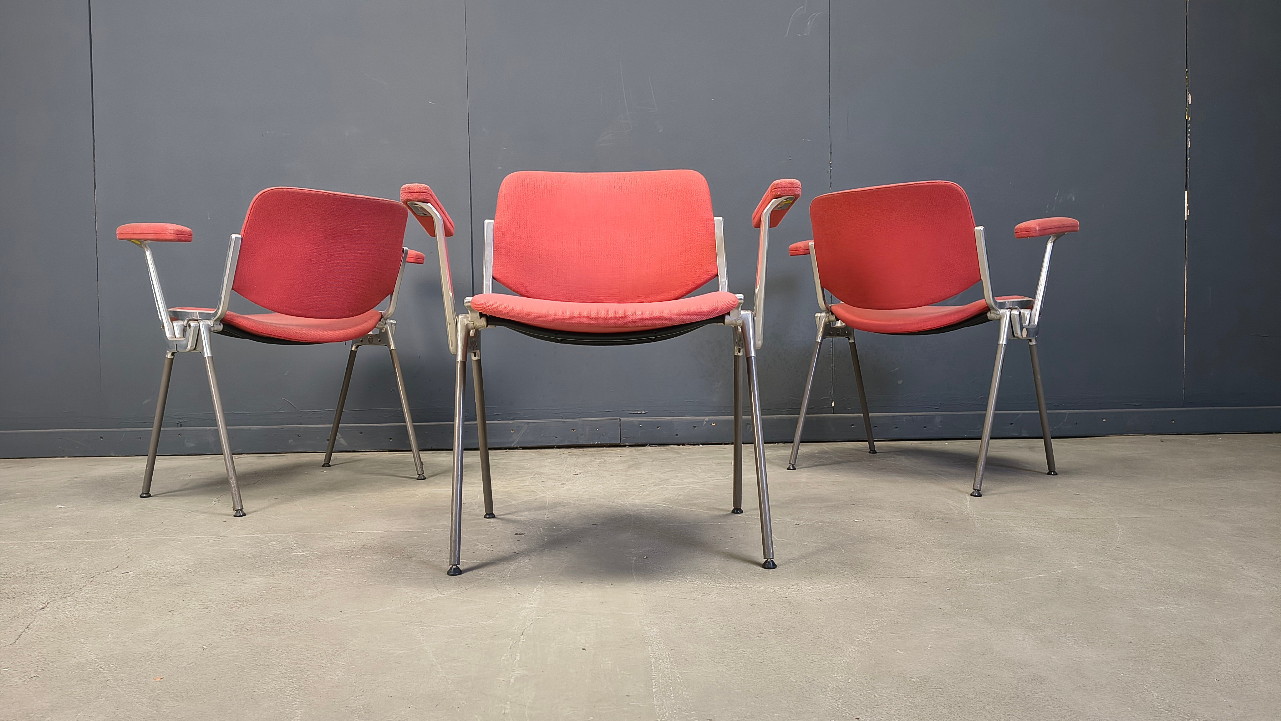 Chaises latérales vintage DSC 106 par Giancarlo Piretti pour Castelli, années 1970 - ensemble de 6