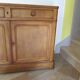 Old - Beautiful solid oak sideboard - 2 doors - 2 drawers in golden oak color