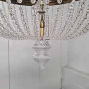 Lustre fin XIXÈME en cristal et bronze