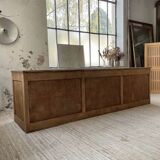 XL oak counter, trade furniture with multi-drawers