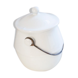 White ceramic pot