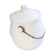 White ceramic pot