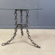 Brutalist chain link coffee table or side table, 1970s