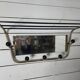 Vintage coat rack with pivoting mirror from the 60s