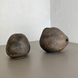 Set of 2 West German Ceramic Studio Vase Object by Helmut Schäffenacker, 1960s