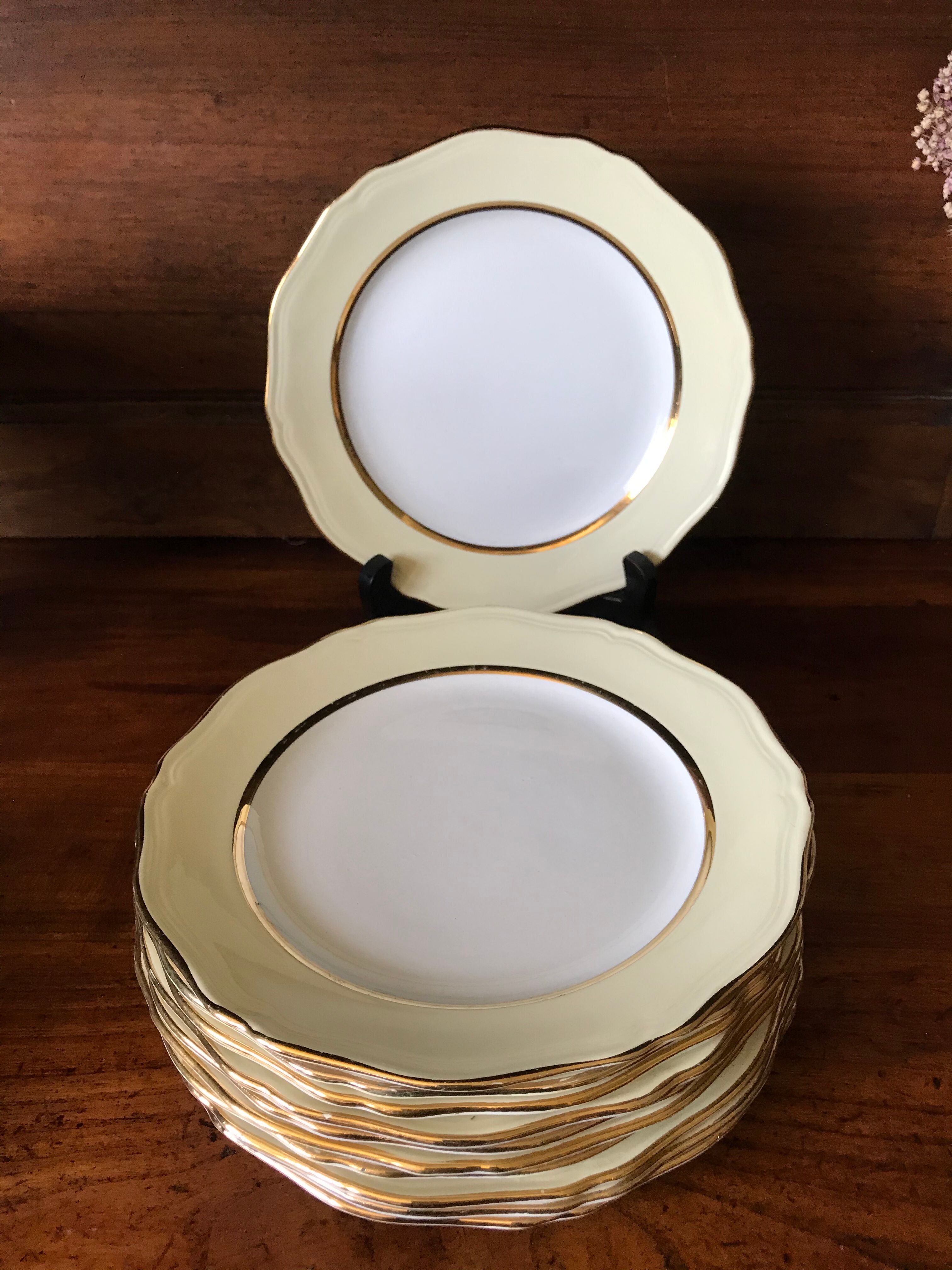 10 Saint Amand dessert plates