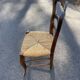 4 chaises paillées de campagne en bois
