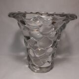 Art Deco Cast Glass Vase Pierre D'Avesn