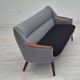 1960s, Danish sofa by Kurt Østervig model 58, completely reupholstered, furniture wool, teak wood.