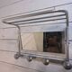 1960s swivel mirrored aluminum coat rack