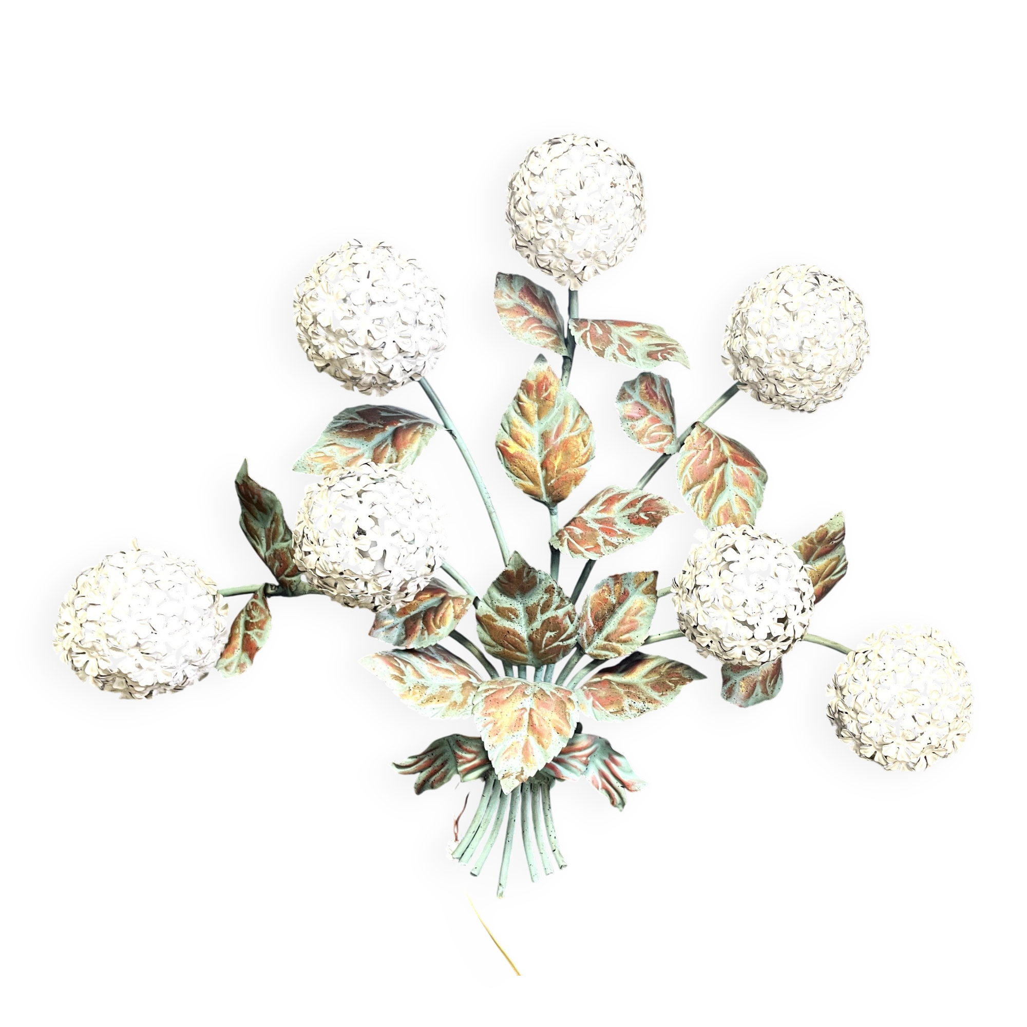 Vintage floral wall lamp by Hans Kögl, 1970s