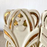Pair of art deco fireplace vases