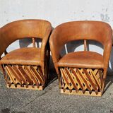 Mexican folk art armchairs