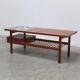 Walnut coffee table with ceramic tile by Jos De Mey for Van Den Berghe-Pauvers, 1960s