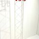 Modern white and red metal coat hanger, Italy 1980s