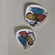 Set of 2 ashtray empty pocket 60s vitnage Plastorex Ornamine France