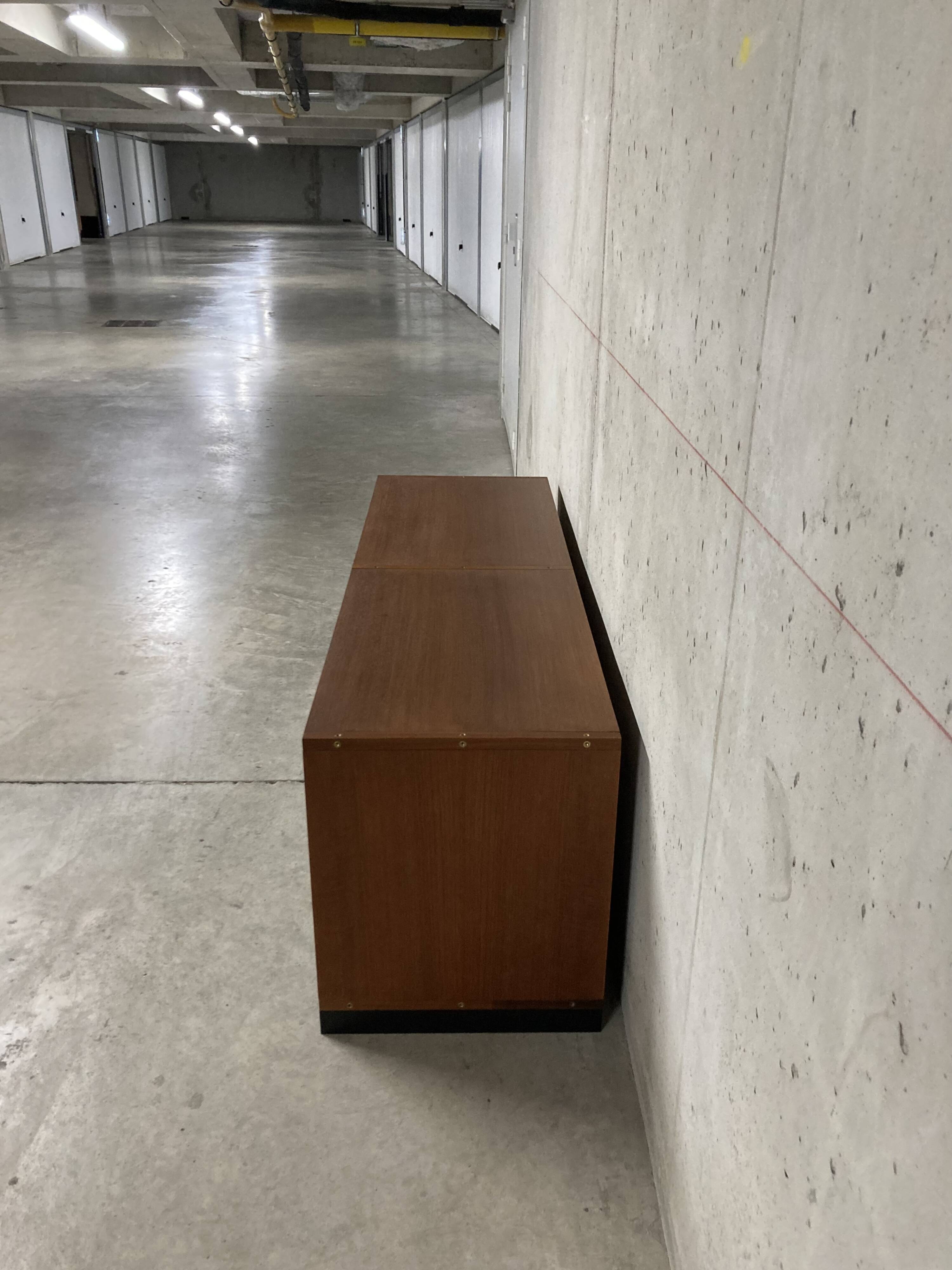 Rare vintage two-tone ARP Guariche Minvielle sideboard display case from the 60s