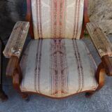 Paire de fauteuils voltaire Napoleon lll en acajou du XlX ème siecle ref je