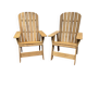 Pair of Indian teak armchairs