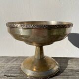 Art Deco footed cup in silver metal