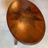 Branded oval coffee table