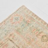 6x10 Peach Red Turkish Vintage Rug, 194x294Cm