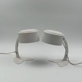 Iconic pair of targetti sankey table lamps - avantgarde italian lighting 70s