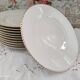 Lot de 11 assiettes plates en porcelaine bavaria beige liseré doré modèle jutta