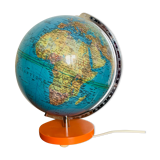 Globe world map of the 60s