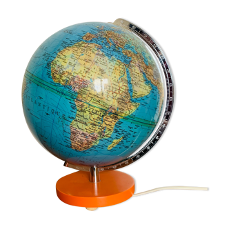 Globe world map of the 60s