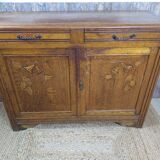Low wooden sideboard
