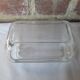 Transparent glass butter dish from lever