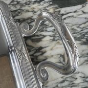 Plateau de service en métal argenté, XXe siècle