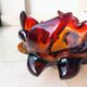 Fiery amber Murano centerpiece