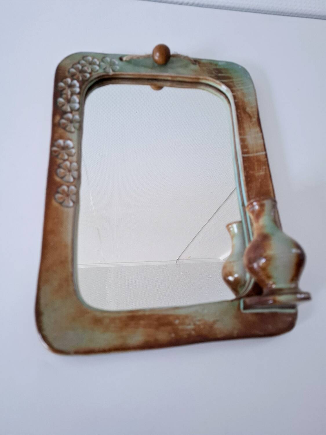 Miroir céramique 70's