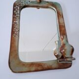 70s ceramic mirror