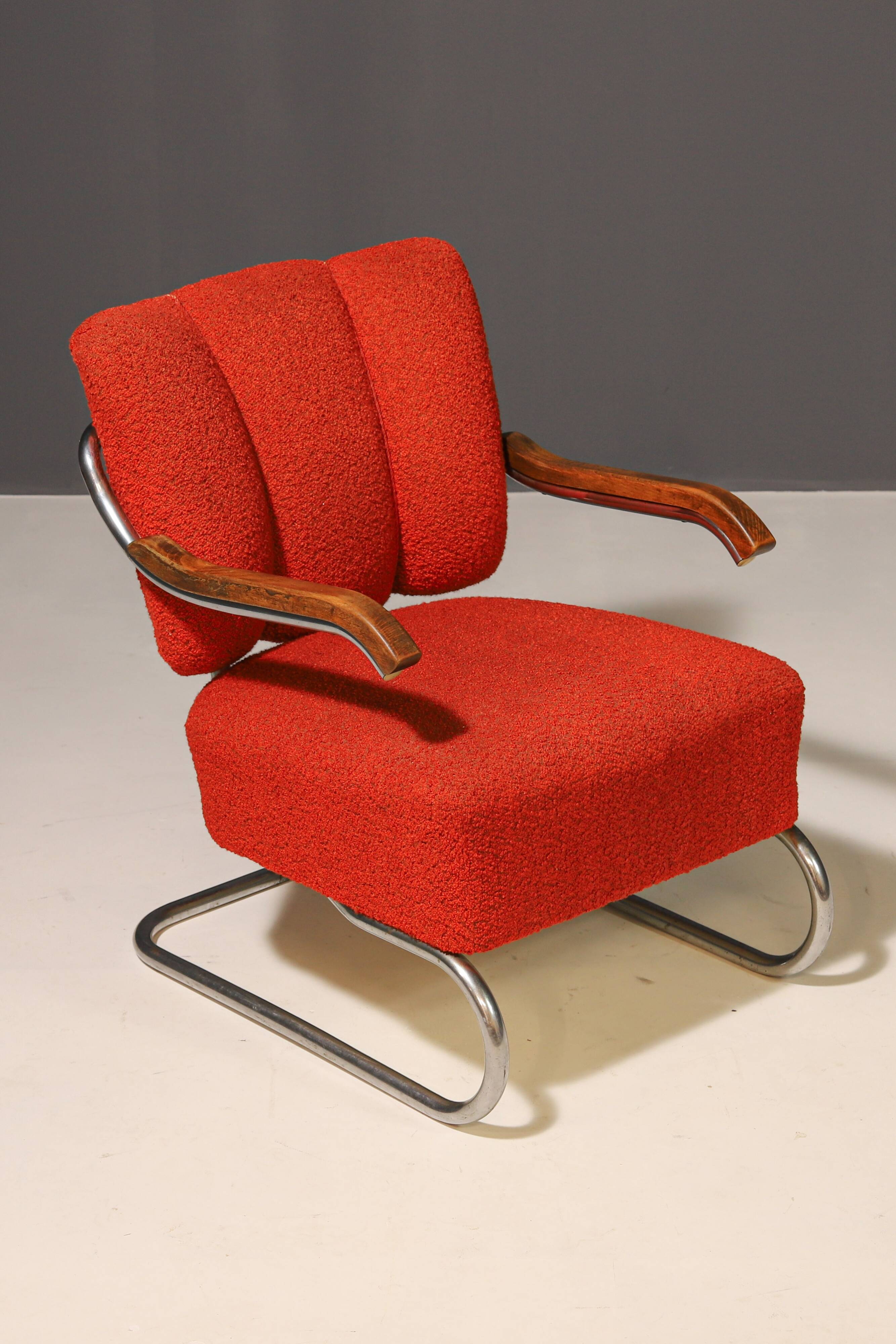 Pair of Bauhaus cantilever armchairs | Thonet, 1930s