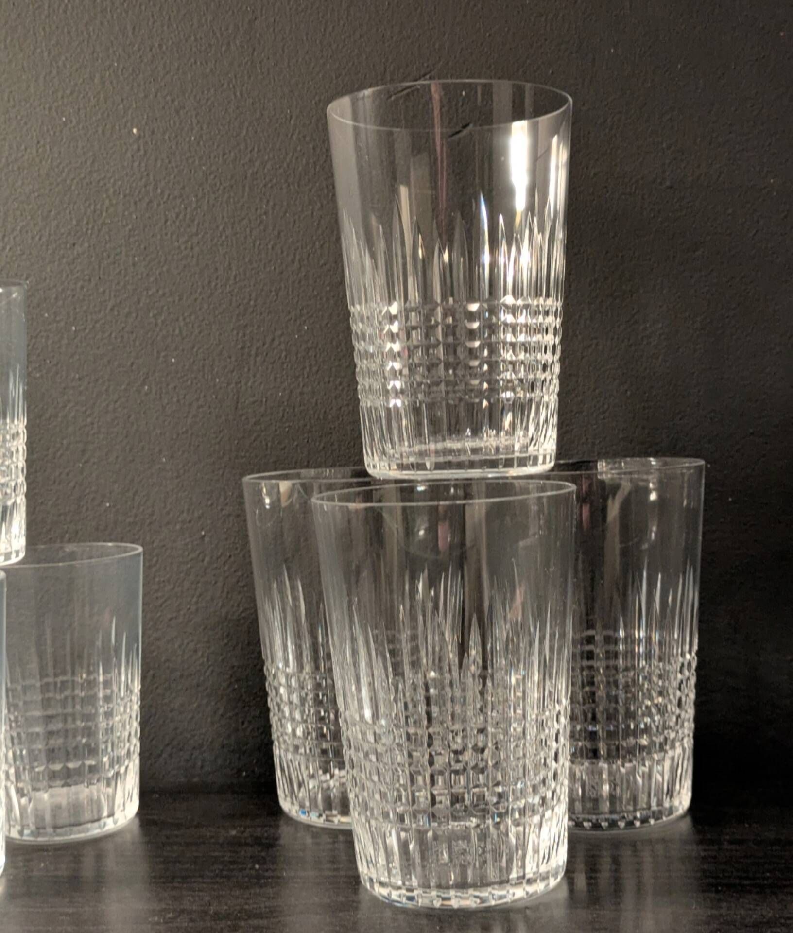 Set of 11 crystal cups from Baccarat/Nancy (Company of